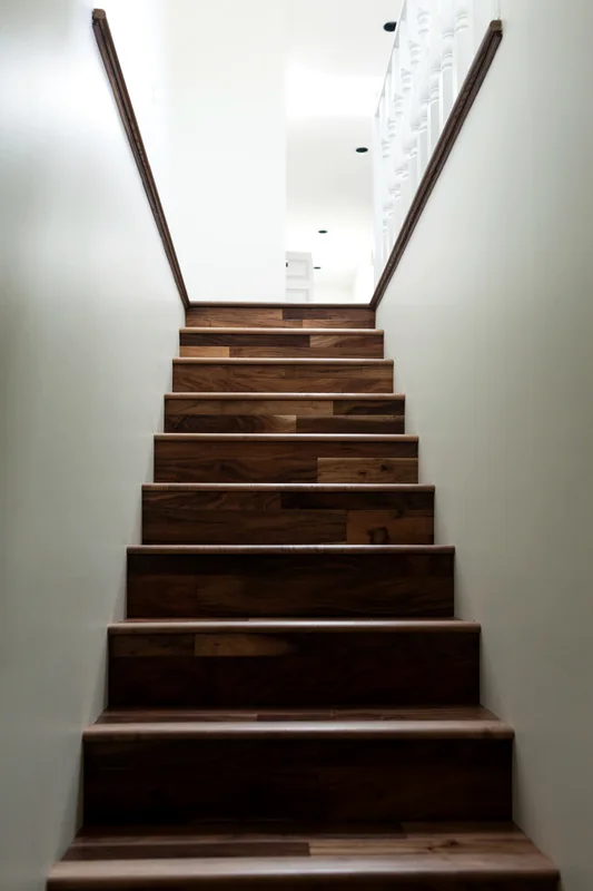 Acacia hardwood staircase