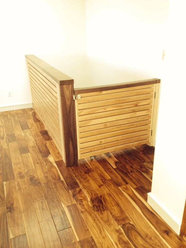 Custom wood railing
