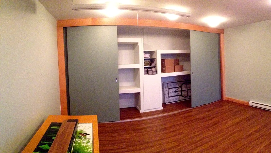 Custom sliding storage