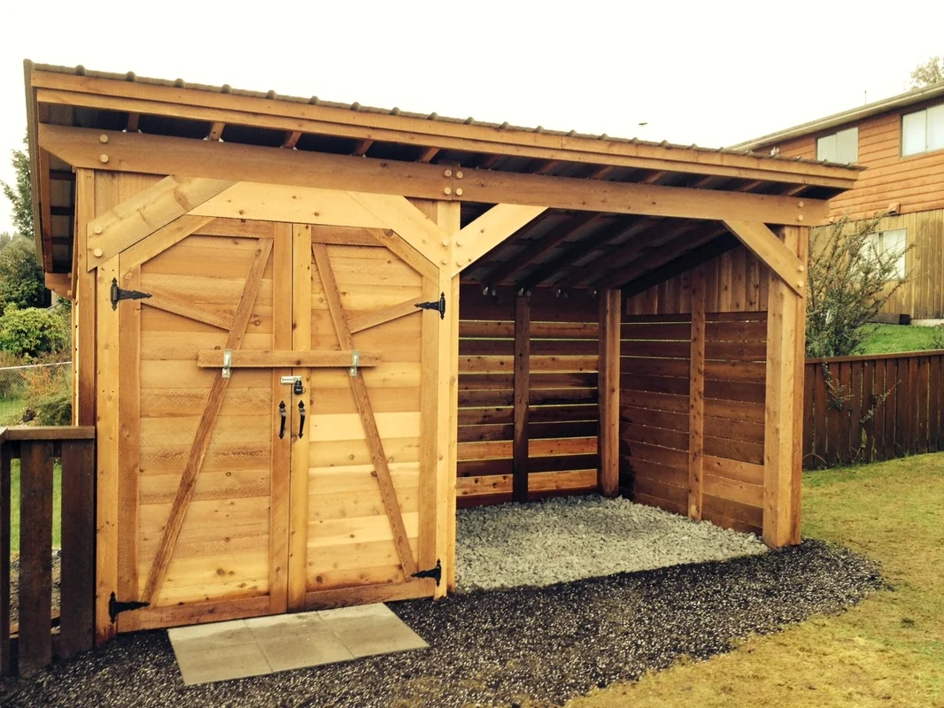 Timber structure under construction